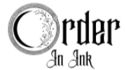 Logo with 'Order In Ink' text and stylized design elements